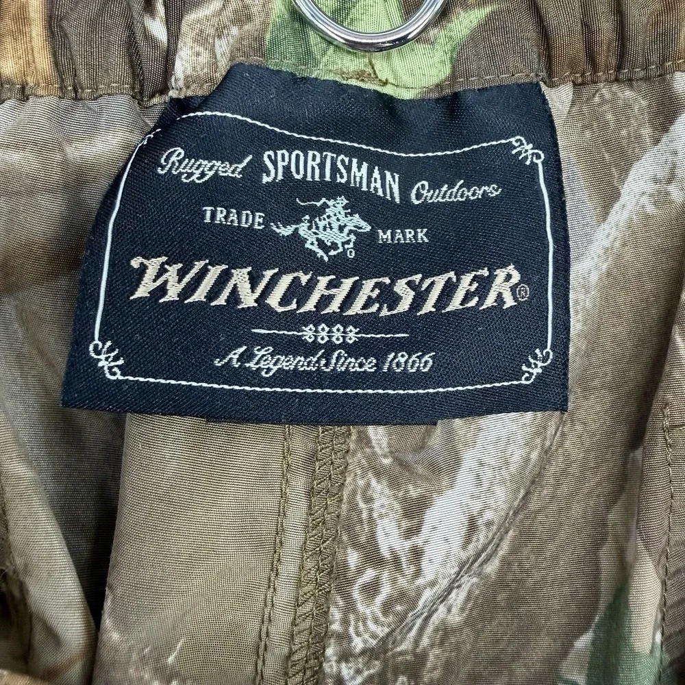 Winchester Realtree Hardwoods‎ Camo Cargo Pants Mens L Nylon Hunting